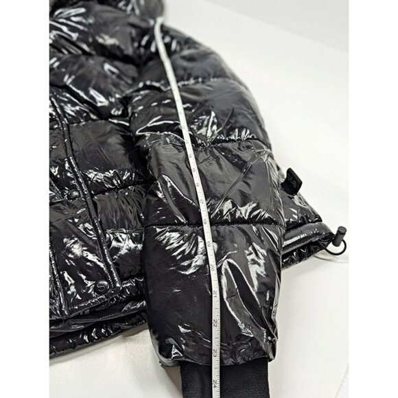 S13 Women's Lexie Black Hooded Water-Resistant Puffer Coat Size S (MSRP $300) - Picture 9 of 10